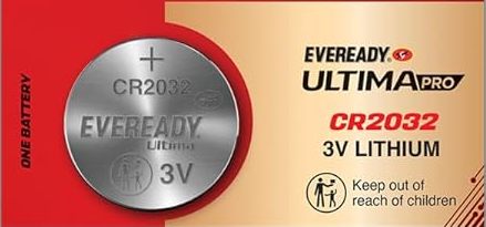 Eveready Ultima Pro CR2032 Lithium Coin Battery, 3V