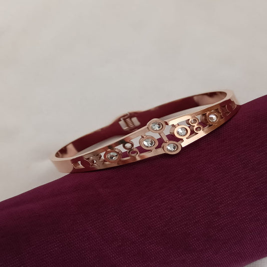 Ethnic Rose gold Anti tarnish openable kada