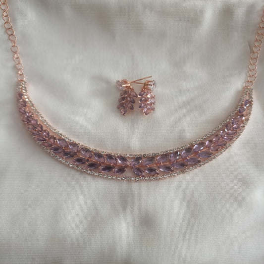 Rose Gold Diamonds Necklace