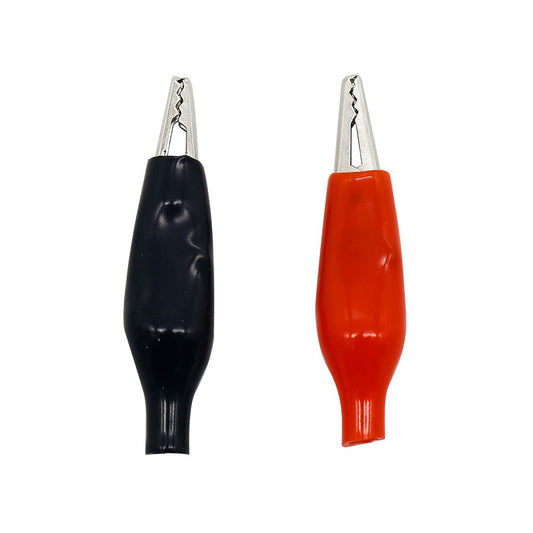 55mm Insulated Crocodile Alligator Test Clip or Clamp Pair