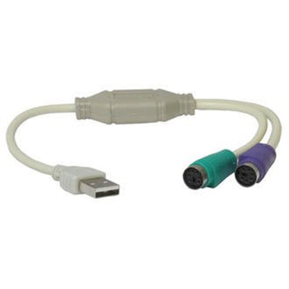 PS2 PS/2 to USB Adaptor Converter Cable Lead Wire Keyboard & Mouse/Mice