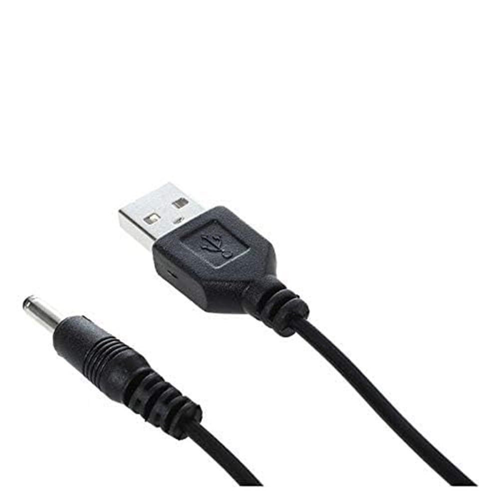 USB to 3.5mm x 1.35mm Barrel Connector 5V DC Power Cable Male