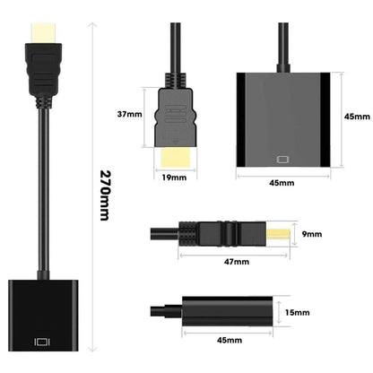 HDMI to VGA High-Speed 1080P Converter