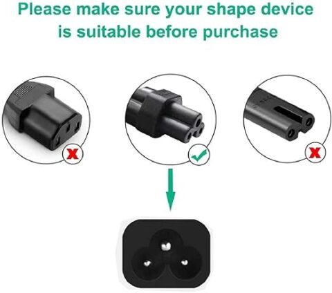 Laptop Power Cable for Laptop Charger  (1.5 Meter)