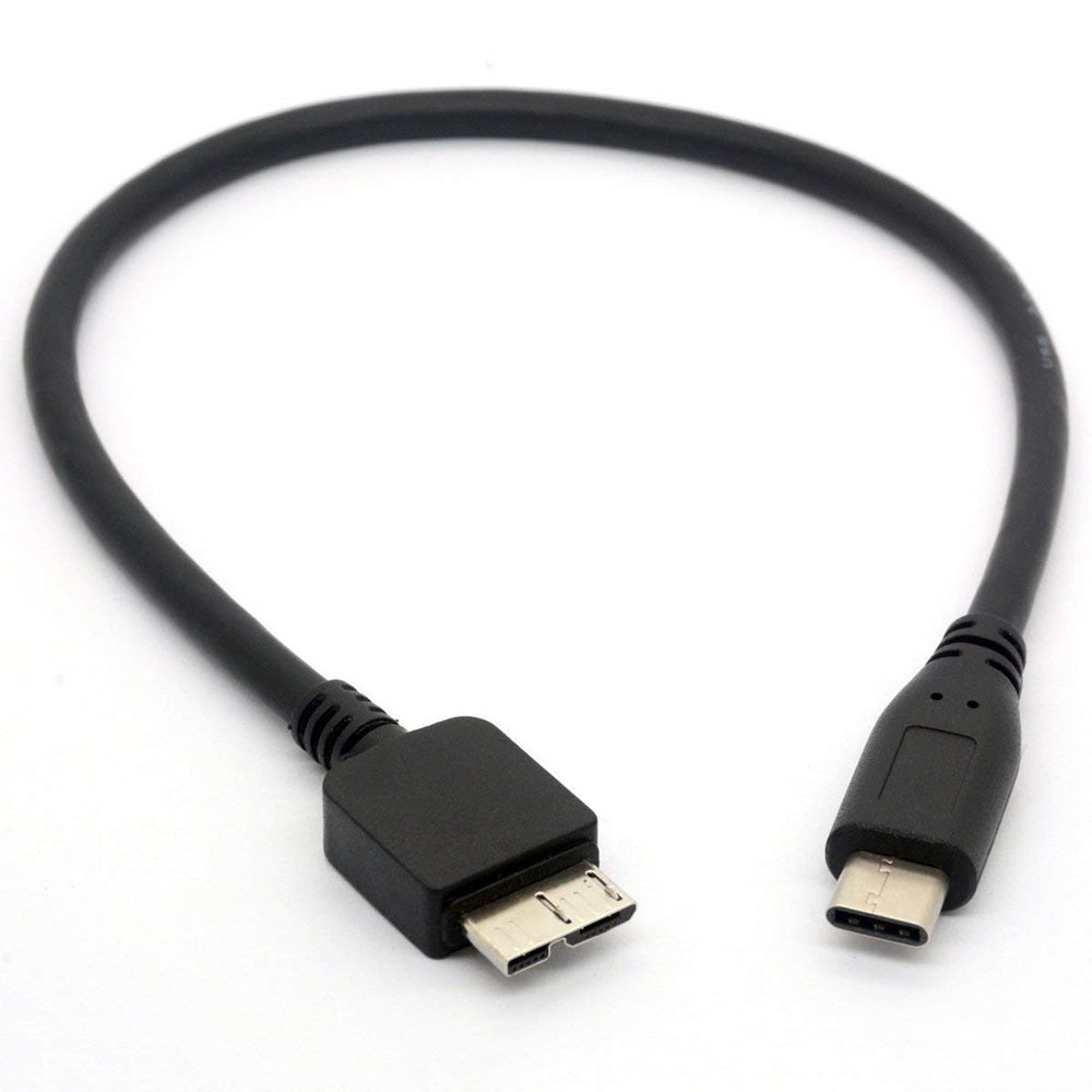 USB 3.1 Type C to Micro USB Cable for WD My Passport HDD Hard Disk (30 cm)