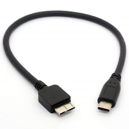 USB 3.1 Type C to Micro USB Cable for WD My Passport HDD Hard Disk (30 cm)