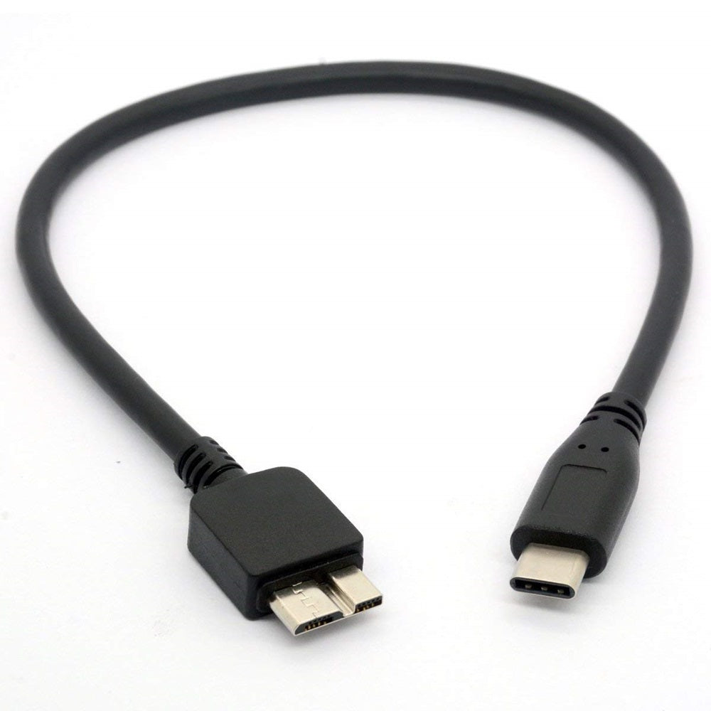 USB 3.1 Type C to Micro USB Cable for WD My Passport HDD Hard Disk (30 cm)