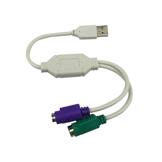 PS2 PS/2 to USB Adaptor Converter Cable Lead Wire Keyboard & Mouse/Mice