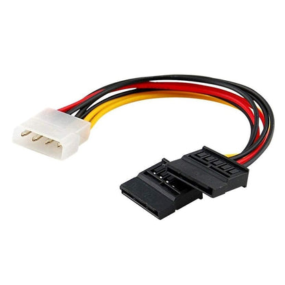 4 Pin Molex to Dual SATA Power Y Cable