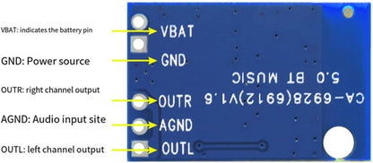 Bluetooth Module CA-6928 Bluetooth Audio Module 5V 5.0 BT Bluetooth Speaker Audio Amplifier