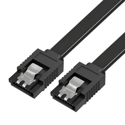 SATA Cable, Compatible with SATA 1/2/3 Interface, for Hard Drive and Optical Drive (BLACK)