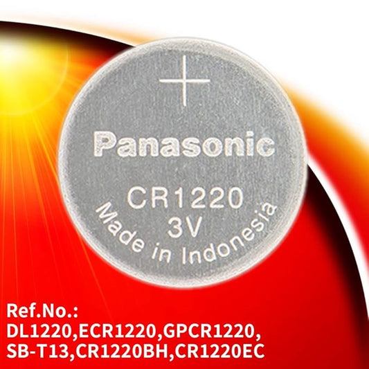 Panasonic CR-1220 Lithium Coin Battery 3v