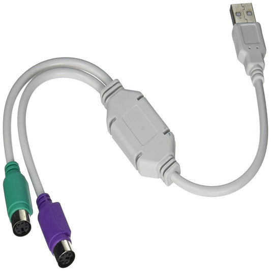 PS2 PS/2 to USB Adaptor Converter Cable Lead Wire Keyboard & Mouse/Mice