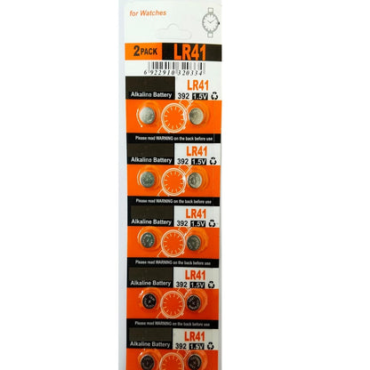 LR41 Battery AG3 LR736 392 392a 192 SR41 Button Cell (Pack of 10)