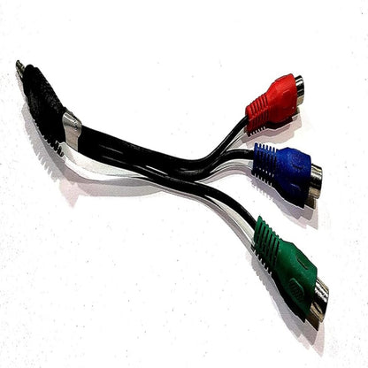 3.5mm Stereo TRRS Male to 3 RCA Female Composite AV Cable.