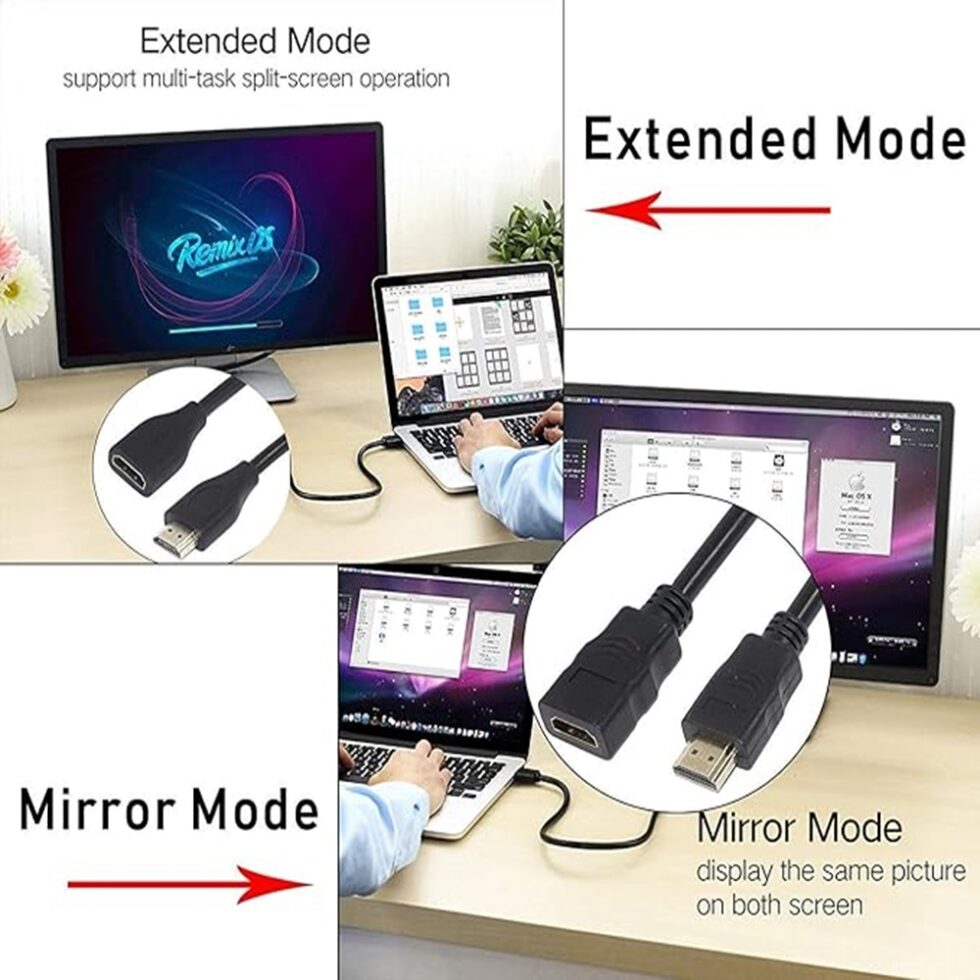 High Speed HDMI Male to Female Extension Cable HDMI Extender for fire tv Stick, Laptop/PC, LCD/LED TV, Xbox, PS3/PS4