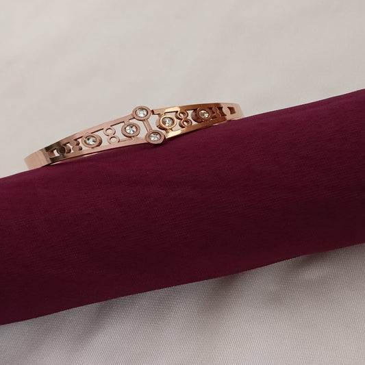 Ethnic Rose gold Anti tarnish openable kada