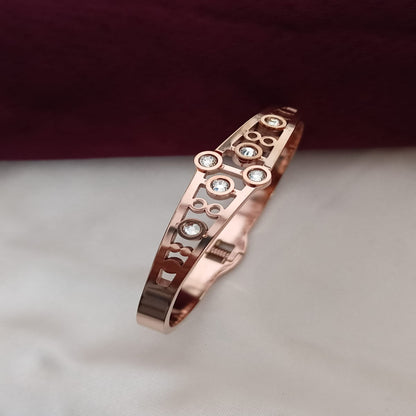 Ethnic Rose gold Anti tarnish openable kada