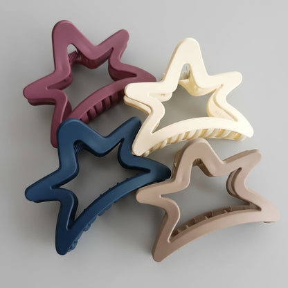 Beautiful Korean Star Shaped Hair Claw Clips