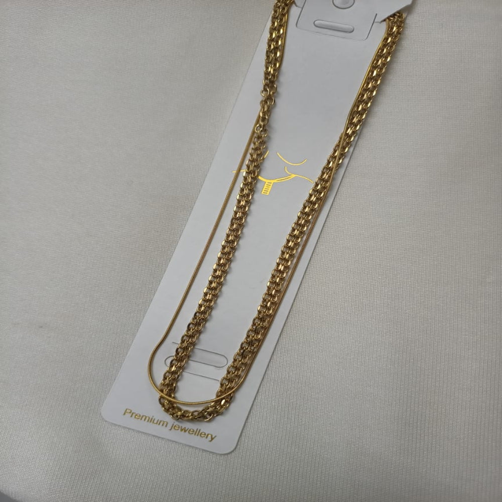 Anti Tarnish double layered Chain