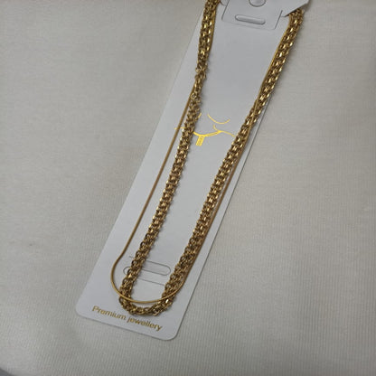 Anti Tarnish double layered Chain