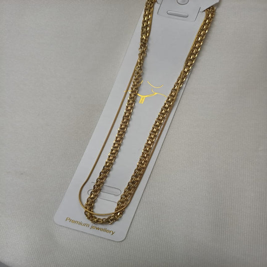 Anti Tarnish double layered Chain