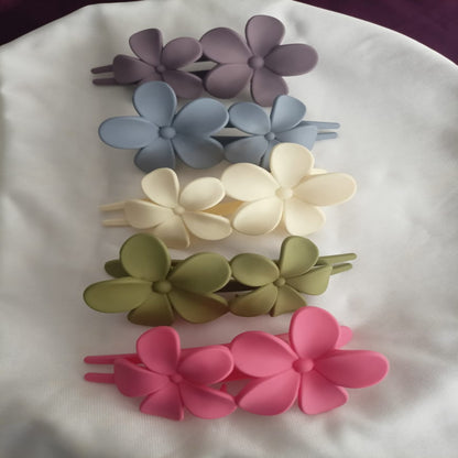 Flower Themed Korean Hair Clips.