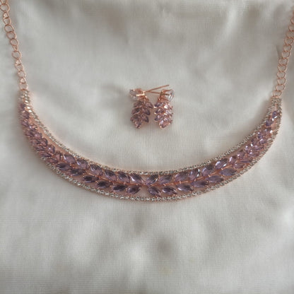 Rose Gold Diamonds Necklace