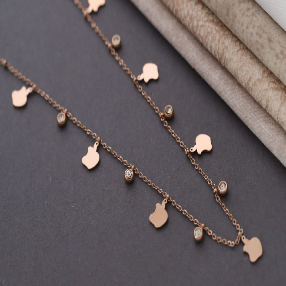 Rose Gold Tanmaniya Chain.