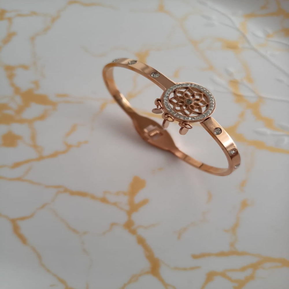 Front Openable Rose Gold Kada