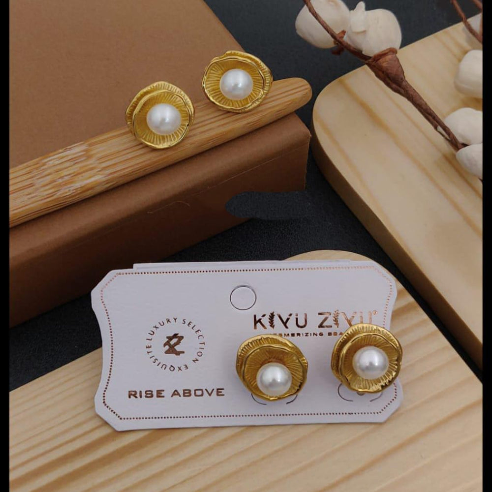 Stud earrings.