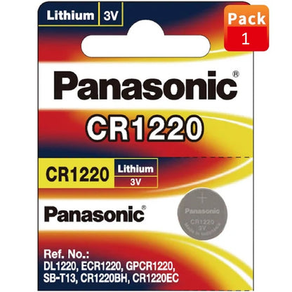 Panasonic CR-1220 Lithium Coin Battery 3v