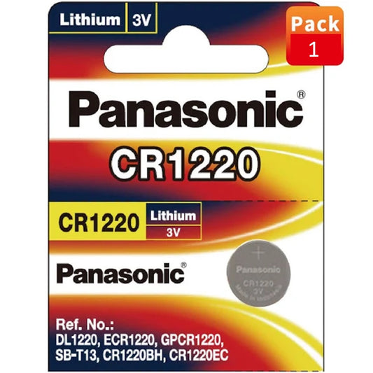 Panasonic CR-1220 Lithium Coin Battery 3v